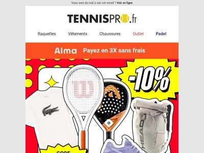 Avant-première : 10% supp sur une sélection de produits