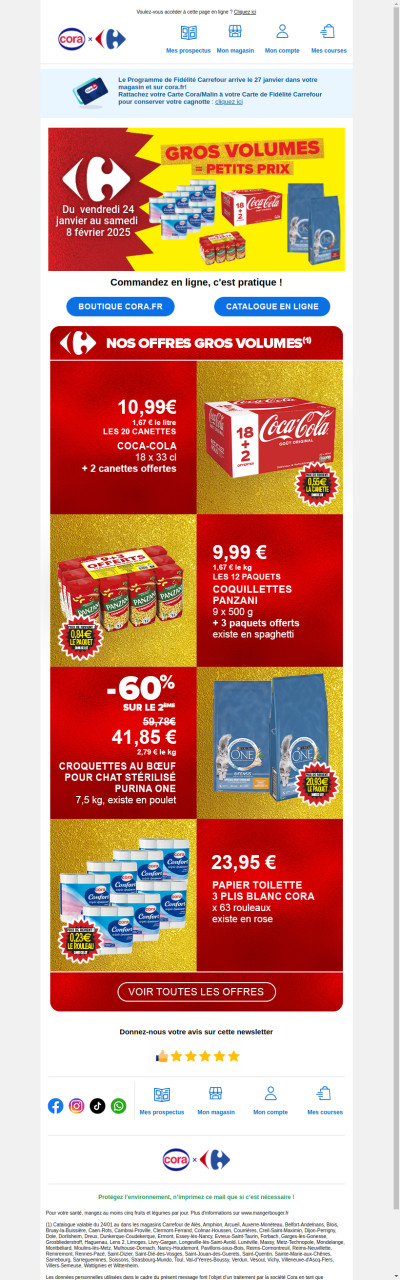 Les Gros Volumes à petits prix : commandez en 1 clic