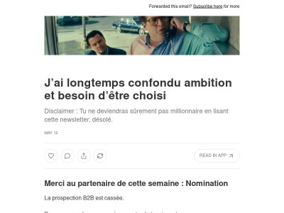 J’ai longtemps confondu ambition et besoin d’être choisi