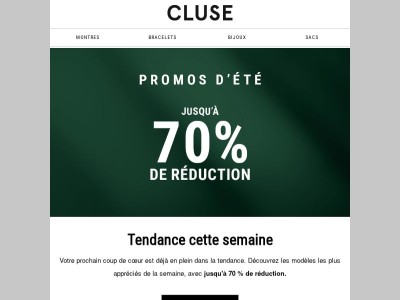 Articles CLUSE super tendance 🔥 jusqu'à -70%