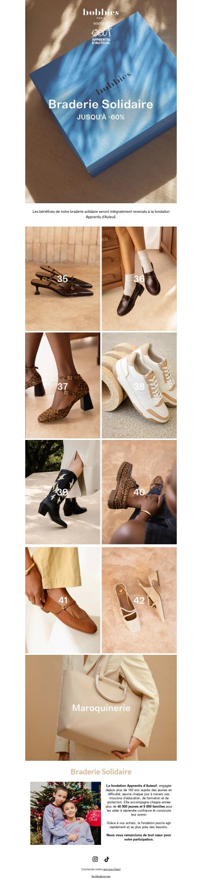 BRADERIE SOLIDAIRE 💛 Nos archives jusqu'à -60%