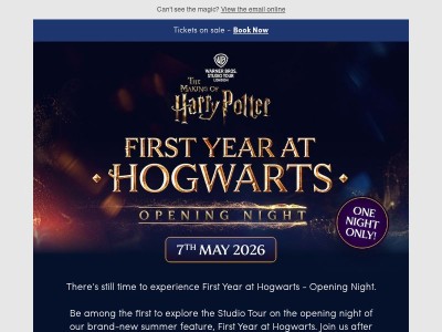 First Year at Hogwarts - Opening Night is almost here