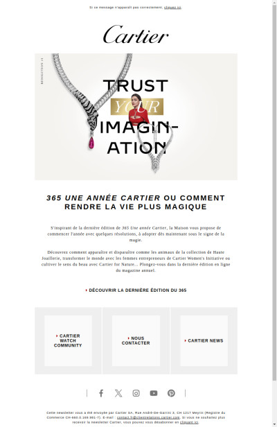 La nouvelle année commence avec 365 Une année Cartier