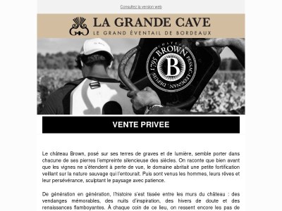 Vente Privée - Château Brown 