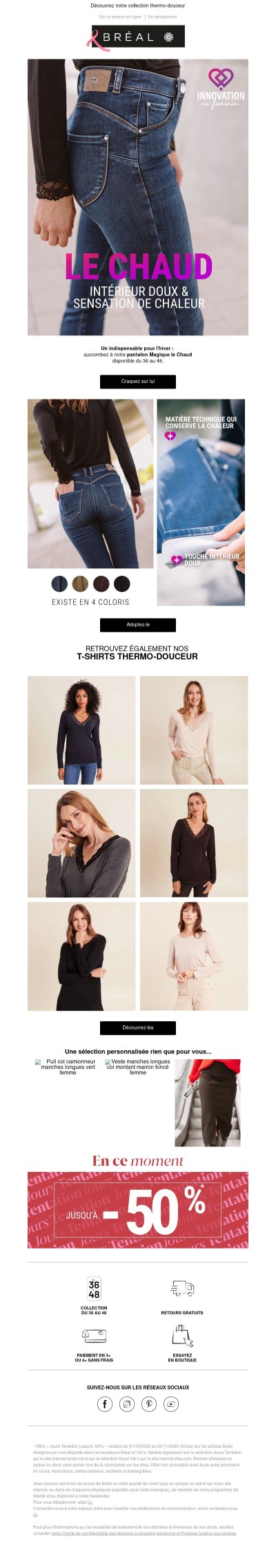 Le pantalon Magique Chaud est de retour