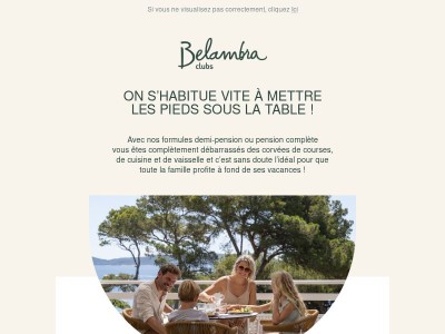 On s’habitue vite à mettre les pieds sous la table ! 🍴