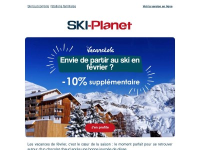 Vos vacances de février à la montagne… avec un petit cadeau en plus ! ⛷️