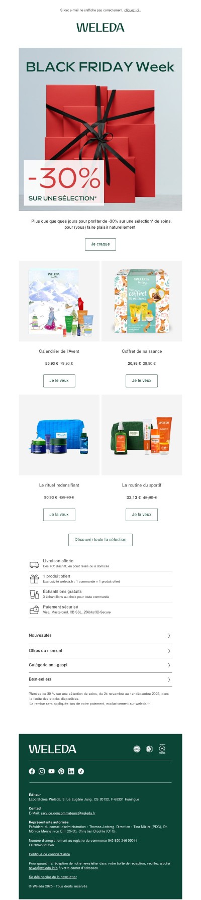 Black Friday Week : -30% sur une sélection ✨