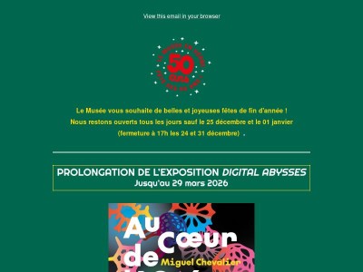 Les festivités de décembre au Musée en Herbe 🎄