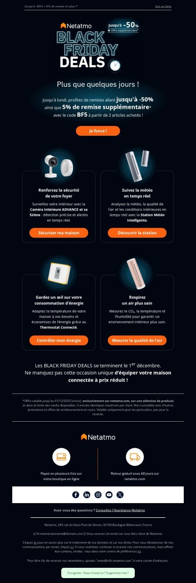 🎁 BLACK FRIDAY DEALS : offre supplémentaire en vue !