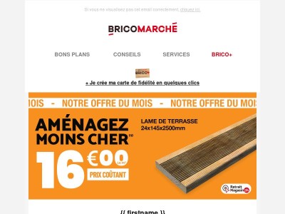 Offre du mois : la lame de terrasse à prix coûtant !