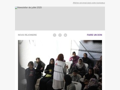 Newsletter de juillet / Gaza : nos collègues et ceux qu’ils aident sont en train de mourir de faim