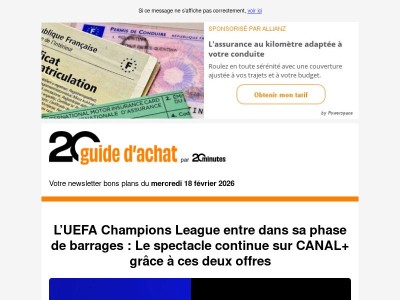 Ne manquez pas les bons plans du jour !