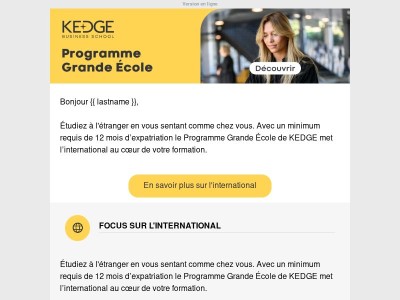 Plus de 200 opportunités à l'étranger grâce à notre PGE