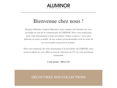 Bienvenue chez ALUMINOR !