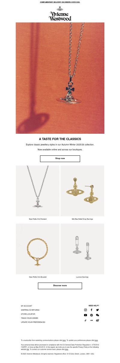 A TASTE FOR THE CLASSICS | JEWELLERY