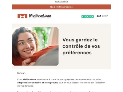 Vous gardez le contrôle de vos préférences