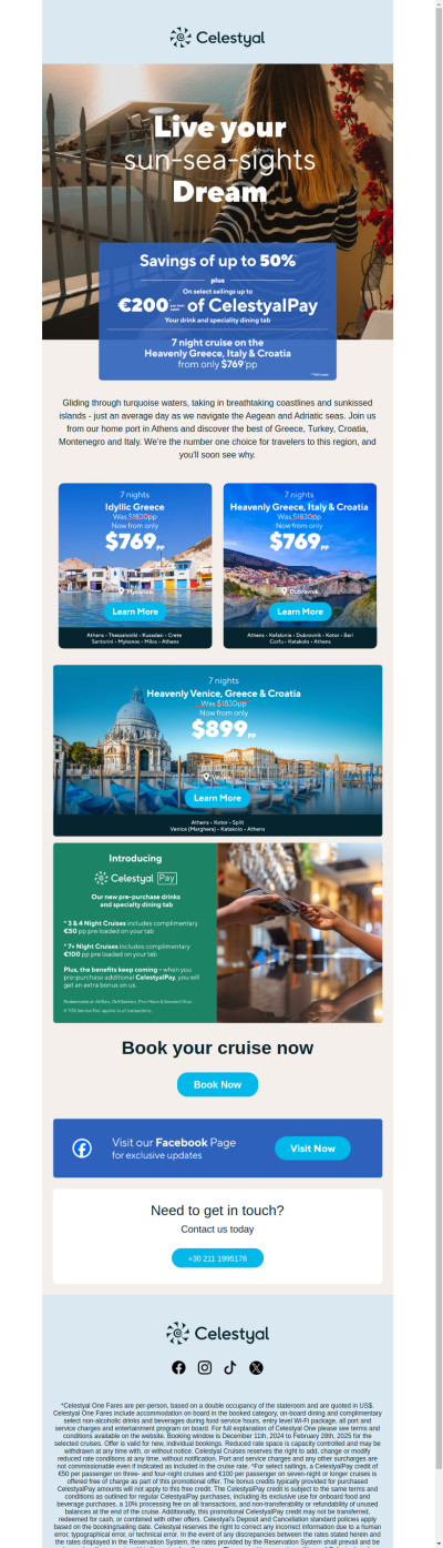 Live your sun-sea-sights Dream