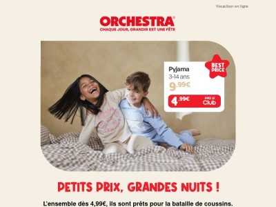 Le pyjama dès 4,99€ ⭐ votre budget peut dormir sur ses deux oreilles