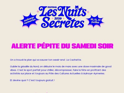 7 mars, direction la Cachette 🪩