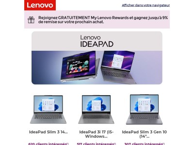 Nouveaux choix personnalisés rien que pour vous !