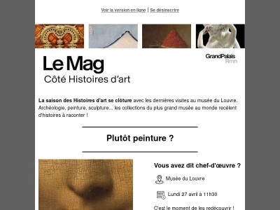 Les dernières visites-conférences de la saison 2025-2026