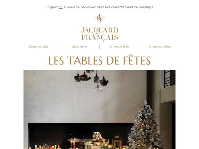 Les tables de fêtes | Le Jacquard Français