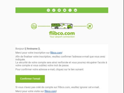 Flibco.com: confirmez votre adresse e-mail