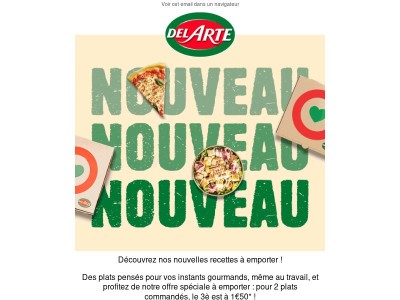 Découvrez nos nouveautés à emporter