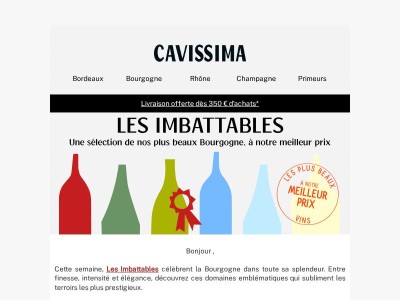 🍷 Nos meilleurs prix sur de grands Bourgognes - Stock Limité