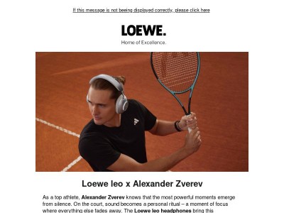 Loewe leo x Alexander Zverev