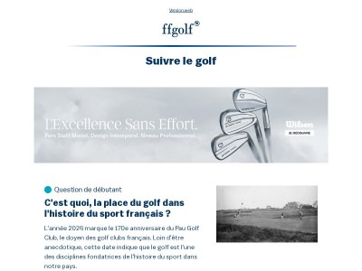Votre rendez-vous ffgolf (19/08/26)