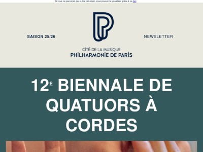 En janvier : cordes entrelacées, chambristes, personnages d'opéras...​