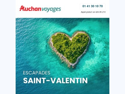 ❤️💑 Saint-Valentin : escapades à petits prix