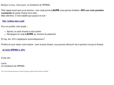 -50% sur nos packs d'essai : dernier jour !