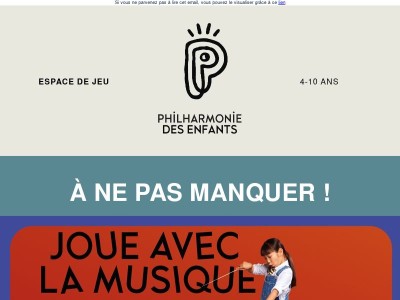 Offrez la Philharmonie des enfants en illimité pendant 1 an !​