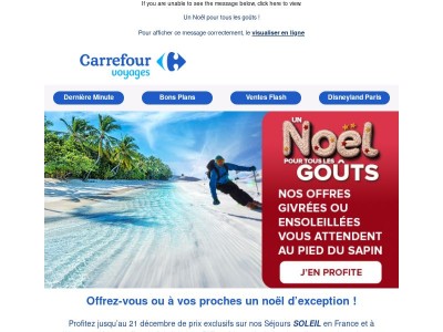 Noël approche : séjours de rêve dès 199€ !