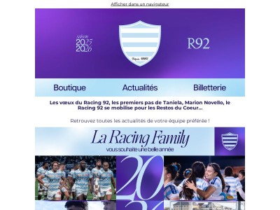 La Racing Family vous souhaite une bonne année 2026 !