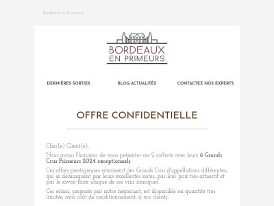 Dernières opportunités : coffrets primeurs 2024