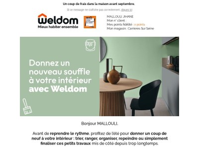 Et si on préparait la rentrée avec un intérieur tout neuf ?
