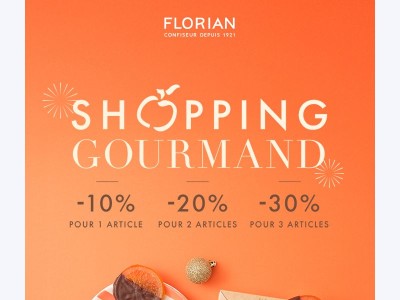 📩 Shopping gourmand : -10%, -20% ou -30% selon votre panier ! 😋 