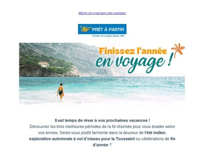 Finissez l'année en voyage 🌴