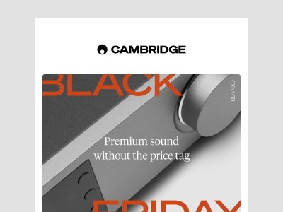 Award-winning Hi-Fi. Now at Black Friday prices.