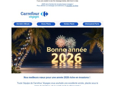 Nous vous souhaitons une bonne année 2026 !