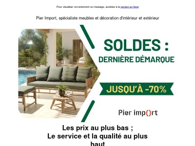 📣 Jusqu'à -70% : DERNIÈRE DÉMARQUE