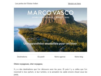 Ces destinations ensoleillées pour cet hiver !
