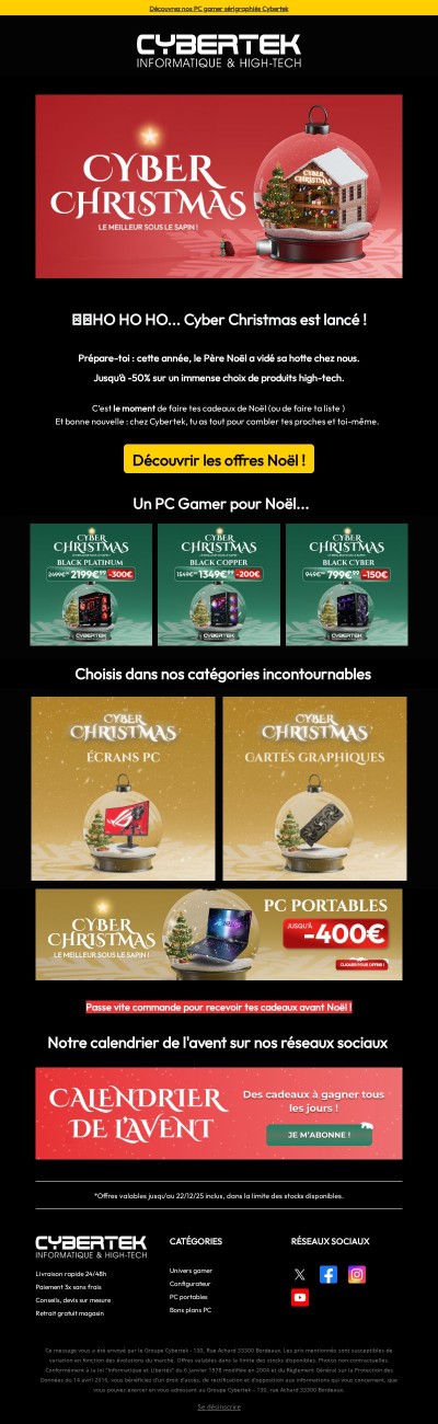 🎅 Oh Oh Oh… jusqu’à -50% pour Noël !