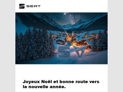 Joyeux Noël et bonne route vers la nouvelle année.