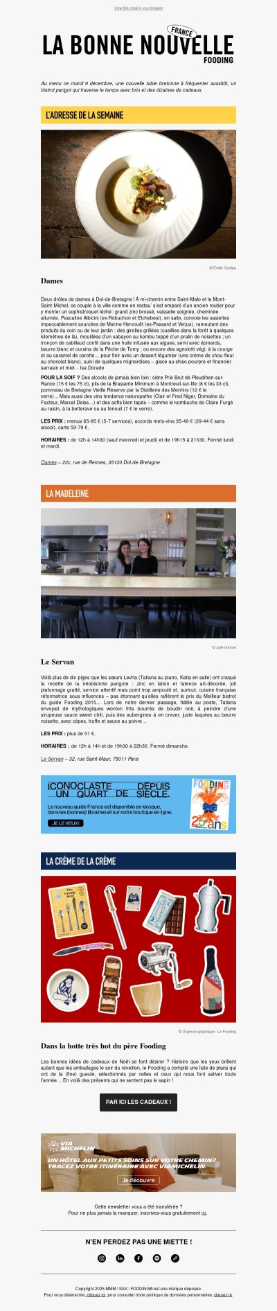 L’adresse de la semaine source au plus court…