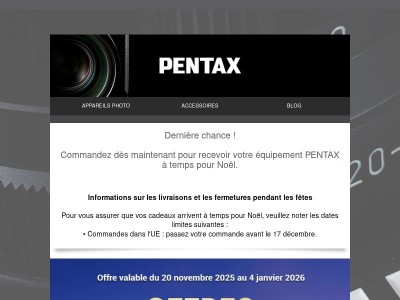 ⏰ Rappel : dernières commandes avant Noël !